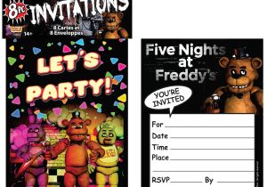Five Nights at Freddy S Birthday Party Invitations Five Nights at Freddy 39 S Invitations 8 Birthdayexpress Com
