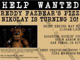 Five Nights at Freddy S Birthday Party Invitations Novel Concept Designs Five Nights at Freddy 39 S Video Game