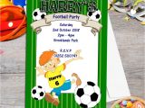 Flag Football Party Invitations 10 Personalised Football Birthday Party Invitations N40