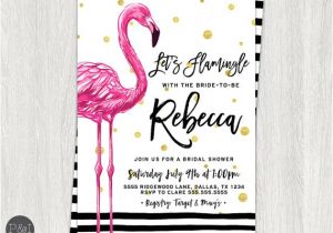 Flamingo Bridal Shower Invitations Let 39 S Flamingle Flamingo Bridal Shower by Paperandinkdesignco