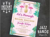 Flamingo Bridal Shower Invitations Let 39 S Flamingle Printable Bridal Shower Invitation