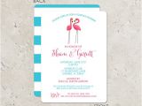 Flamingo Bridal Shower Invitations Pink Flamingo Couples Bridal Shower Invitation by Swanky
