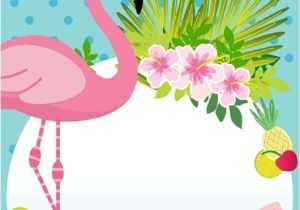 Flamingo Party Invitation Template Free Invitation Flamingo Templates to Edit and Print for Free