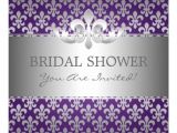 Fleur De Lis Bridal Shower Invitations Elegant Bridal Shower Fleur De Lis Purple Invitations Zazzle