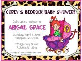 Flintstones Baby Shower Invitations Flintstones Pebbles Bedrock Baby Shower Invite by