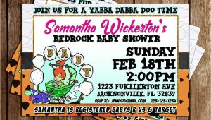 Flintstones Baby Shower Invitations Novel Concept Designs Flintstones Baby Shower Invitation