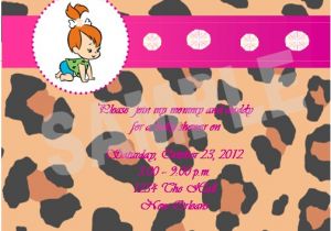 Flintstones Baby Shower Invitations solutions event Design by Kelly Pebbles Flintstone