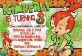 Flintstones Party Invitations Flintstones Pebbles Glitter Birthday Party Digital