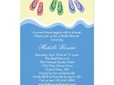 Flip Flop Wedding Invitations Flip Flops Beach Bridal Shower Invitation Zazzle Com