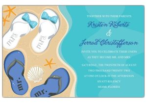 Flip Flop Wedding Invitations Mr and Mrs Flip Flops Beach Wedding Invitations Paperstyle