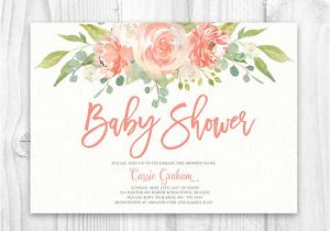 Floral Baby Shower Invitations Free Floral Baby Shower Invitation Floral Boho Baby Shower