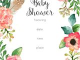 Floral Baby Shower Invitations Free Free Printable Floral Shower Invitation