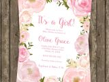 Floral Baby Shower Invitations Free Watercolor Floral Baby Shower Invitation Modern Birthday