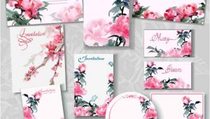 Floral Wedding Invitation Blank Template 14 Blank Wedding Invitation Templates Psd Ai Free
