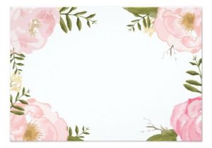 Floral Wedding Invitation Blank Template Modern Vintage Pink Floral Wedding Blank Card Zazzle Com