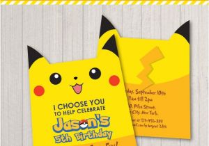 Foldable Birthday Invitations Free Pokemon Inspired Birthday Party Invitation