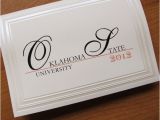 Folded Graduation Invitations Graduation Announcement Traditional Folded Card Embossed