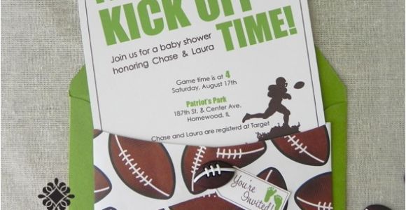 Football Baby Shower Invitation Template Football Baby Shower Invitations – Gangcraft
