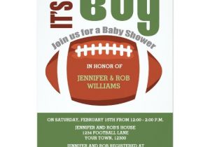 Football Baby Shower Invitation Template It S A Boy Football Couples Baby Shower Invitation