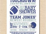 Football Baby Shower Invitation Template Items Similar to Baby Shower Invitation Card Football