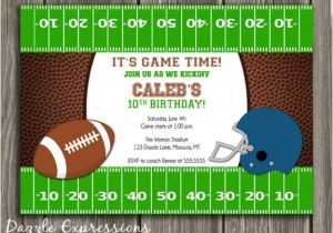 Football Birthday Party Invitation Wording Birthday Invites Football Birthday Invitations for Boys