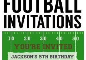 Football Birthday Party Invitation Wording Football Party Invitation Template Free Printable