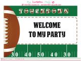 Football Party Invitation Template Free Football Party Printables From by Invitation Only Diy