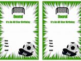 Football Party Invitation Template soccer Birthday Invitations Birthday Printable Thank