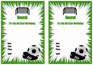 Football Party Invitation Template Uk Free Printable soccer Birthday Party Invitations
