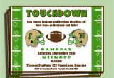 Football Party Invitation Wording Football Couple S Shower Engagement Party Invitation