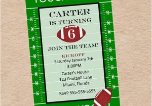 Football Tailgate Party Invitation Wording Football Party Invitation Birthday Tailgate by