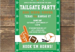 Football Tailgate Party Invitation Wording Football Tailgate or Watching Party Invitation Ut