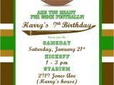 Football themed Birthday Party Invitation Wording Etsy Your Place to and Sell All Things Handmade