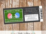 Football themed Gender Reveal Party Invitations Football themed Ticket Invitation Perfect for Gender