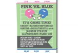 Football themed Gender Reveal Party Invitations Gender Reveal Party Invitation Football themed Baby Reveal