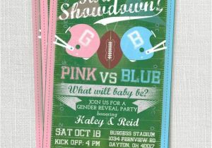 Football themed Gender Reveal Party Invitations Pinterest • the World’s Catalog Of Ideas