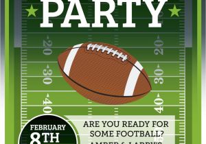 Football Watch Party Invitation Wording Football Invitation Superbowl Tailgate Party by