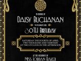 Formal 30th Birthday Invitation Wording Gatsby Invitation Art Deco Birthday Party or Bridal Shower
