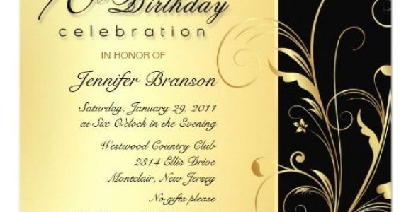 Formal 70th Birthday Invitation Wording 70th Birthday Surprise Party Invitations