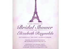 Formal Bridal Shower Invitations formal Eiffel tower Bridal Shower Invitations
