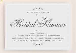 Formal Bridal Shower Invitations Invitation Says formal Image Collections Invitation