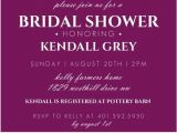 Formal Bridal Shower Invitations Purple and Black formal Bridal Shower Invitation