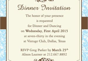 Formal Dinner Party Invitation Template 13 Work Dinner Invitations Word Psd Publisher Free