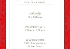 Formal Dinner Party Invitation Template Dinner Party Invitation for Team Chris Smith Me