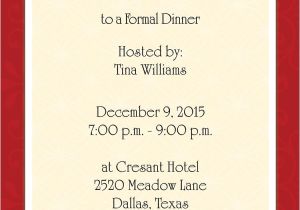 Formal Dinner Party Invitation Template Invitation Cards Sparkling English