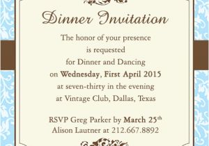 Formal Party Invitation Template Fab Dinner Party Invitation Wording Examples You Can Use