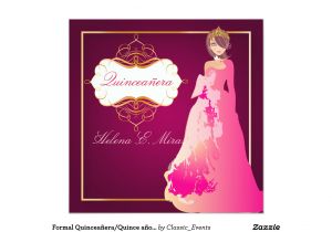 Formal Quinceanera Invitations formal Quinceanera Quince Anos Princess Invitation