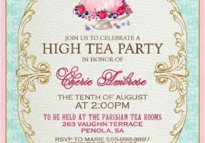 Formal Tea Party Invitation formal Tea Party Invitation Cobypic Com