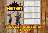Fortnite Birthday Invitation Template fortnite Birthday Party Invitation Diy fortnite Printable