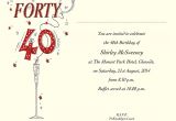 Forty Birthday Party Invitation Wording 40th Birthday Invitation Wording Ideas